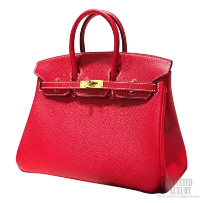 birkin 25 rouge casaque