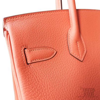 Hermes Birkin Size 30 OrangeMiniature Togo Leather
