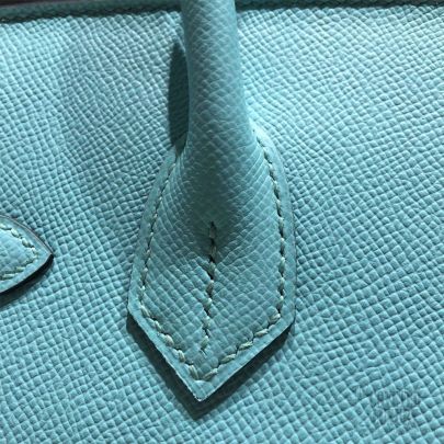 Hermès Bleu Atoll Birkin 30cm of Epsom Leather with Gold