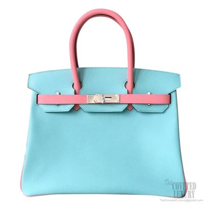 Mini review: Hermes bleu atoll (Birkin30 & Lindy26) 