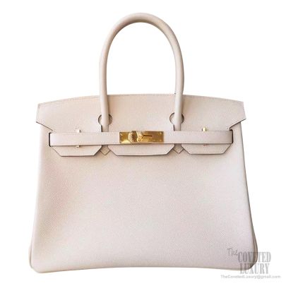 Hermes Birkin 30 Craie Epsom Ghw