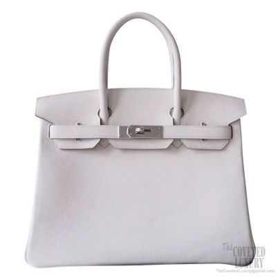 Hermes Birkin 30 Bag cc10 Craie Swift Calfskin SHW