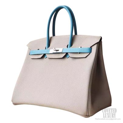 birkin 35 gris tourterelle