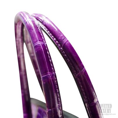 Hermes Birkin 30 Bag 5l Ultra Violet Shining Niloticus Croc GHW
