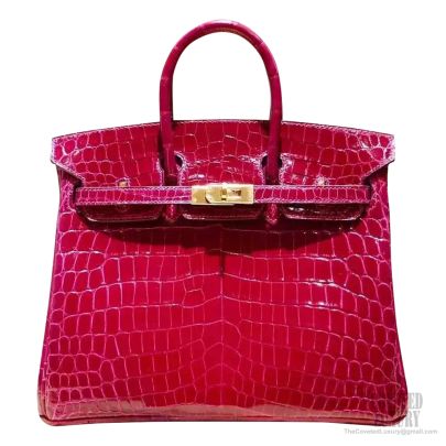 Hermes Birkin 30 Bag f5 Bourgogne Shining Niloticus Croc GHW