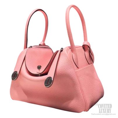 Hermes Lindy 30 Bag Rose Sakura 3Q Clemence