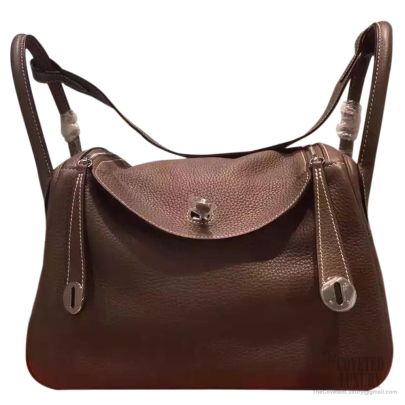 Hermes Lindy 26 Bag Etoupe Taurillon Clemence