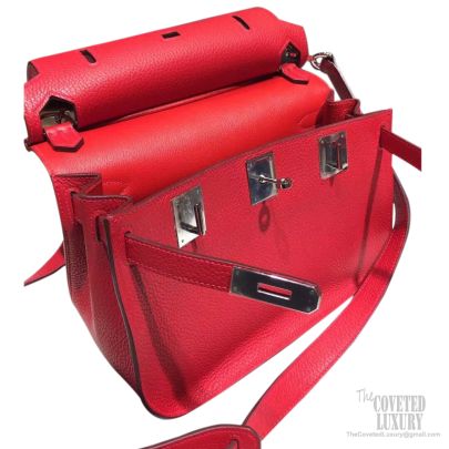 Hermes Jypsiere 28 Bag Rouge Casaque Q5 Taurillon Clemence