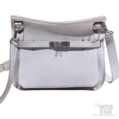 Hermes Grey Clemence Jypsiere 28cm Bag 