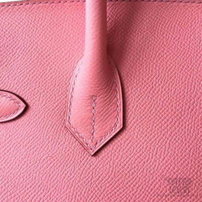Hermes Birkin bag 30 Rose confetti Epsom leather Silver hardware