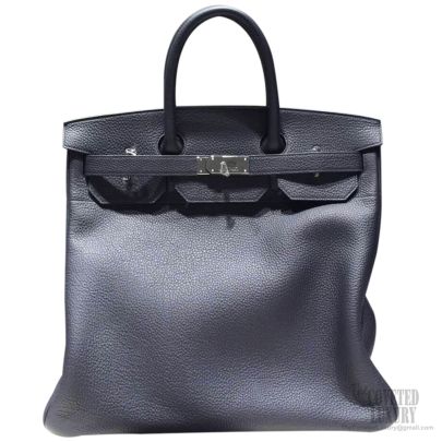 Hermes Birkin Hac 40 Bag Blue Indigo ck76 Togo SHW