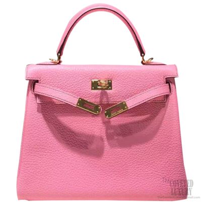 Hermes Kelly 28 Pink 5P Togo Leather GHW