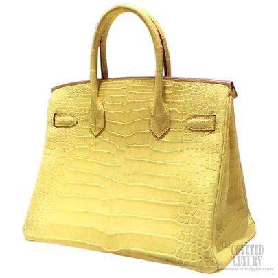 hermes birkin yellow crocodile