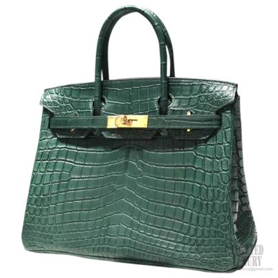 green crocodile birkin