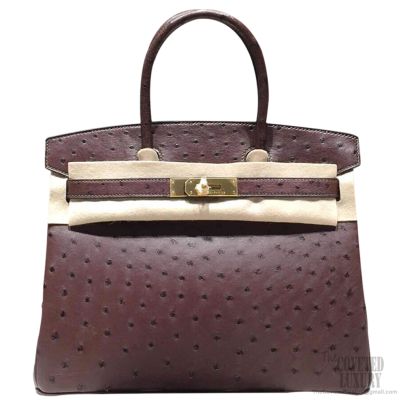 hermes ostrich bag