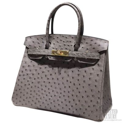 gray hermes bag