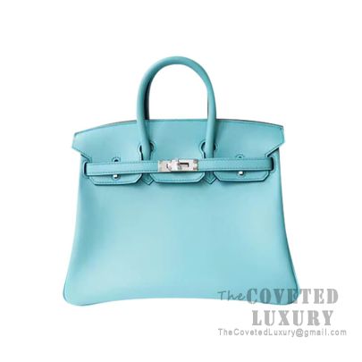 Hermes Bleu Atoll Swift Mini Lindy 20