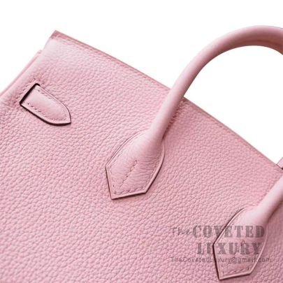Hermes Rose Sakura Birkin 25 Pink Bag - Chicjoy