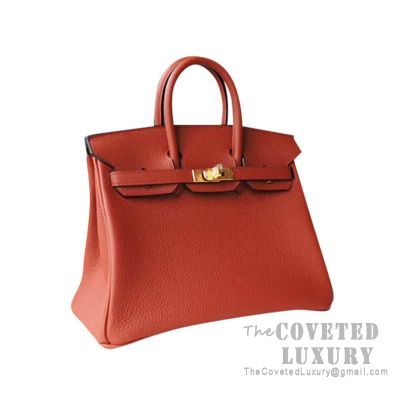 Hermes Cuivre Togo Birkin 35 GHW