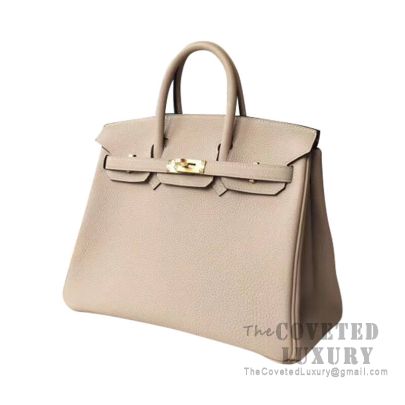 Hermes Birkin 25 Handbag S2 Trench Togo GHW