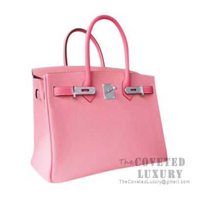 Hermes Birkin 30 Bag 1Q Rose Confetti And 8W Rose Azalee Epsom SHW