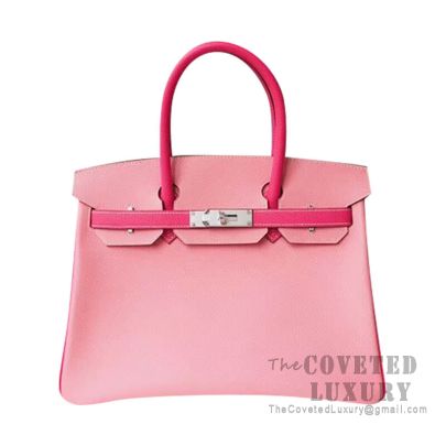 Replica Hermes Kelly Mini II Handmade Bag In Rose Tyrien Epsom Leather