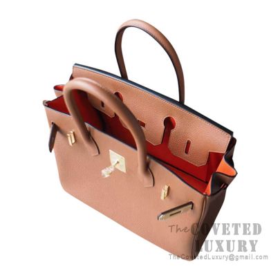 Hermes Birkin 30 Poppy Orange Bag