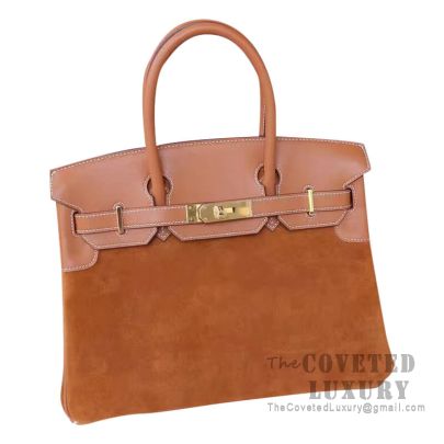 Hermes Birkin 30 Bag CC37 Gold Grizzly And Swift GHW