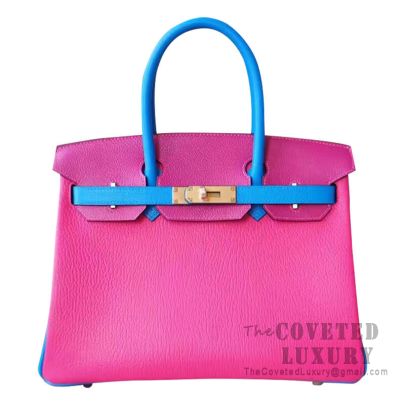 Hermes Kelly 25 Blue Zanzibar GHW Stamp A