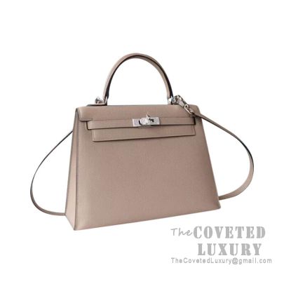 Hermes Kelly 25 Brown Togo Epsom Silver Hardware - Replica Bags