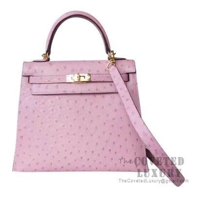 Hermes Birkin 35CM Bag Ostrich Gold Hardware, Lilas