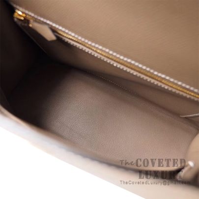 Hermès Birkin 30cm Veau Epsom 4z Gris Mouette/Etoupe18 Bi-Color