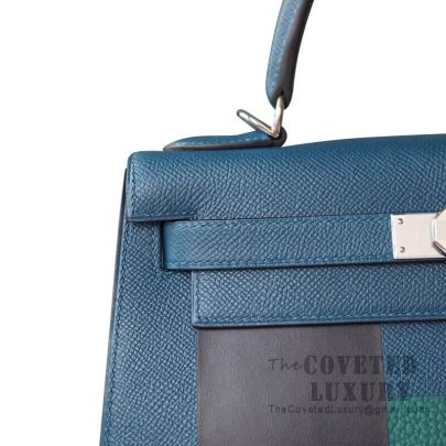Blue encre hermes kelly outlet