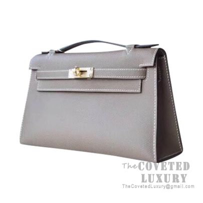 Replica Hermes Kelly Mini II Bag In Black Epsom Leather GHW