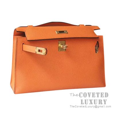 Hermes Mini Kelly I Bag I9 Apricot Epsom GHW