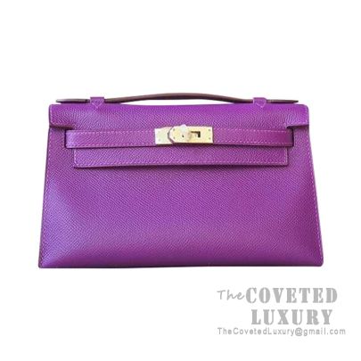 hermes mini kelly purple