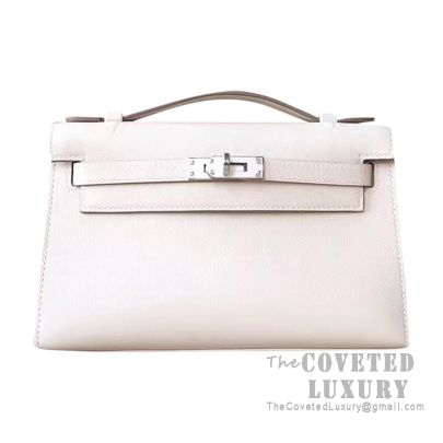 Hermes Mini Kelly I Bag CC10 Craie Swift SHW