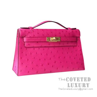 Hermes rose tyrien sale ostrich