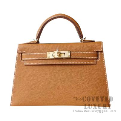 Hermes Gold Epsom Leather Gold Plated Birkin 35 Bag