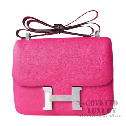 Hermes Constance 23 Bag L3 Rose Purple Epsom SHW