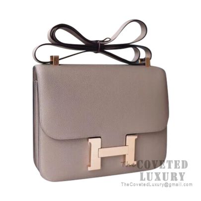 Hermes Constance Bag Epsom 23 Gray 22072113