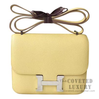 Replica Hermes Constance 18 Handmade Bag In Jaune Ambre Epsom Calfskin