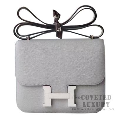 HERMES Epsom Constance 24 Gris Mouette 769372