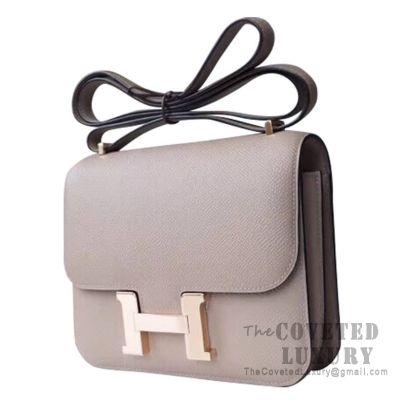 Hermès Constance III Mini 18cm Veau Epsom Gris Asphalte M8