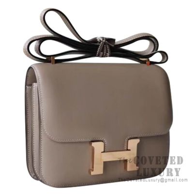 Hermes Roulis Mini Gold Evercolor Leather Gold Hardware