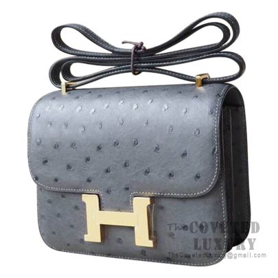 Tas Hermes Constance 18 Graphite Epsom GHW U Original di Luxehouze