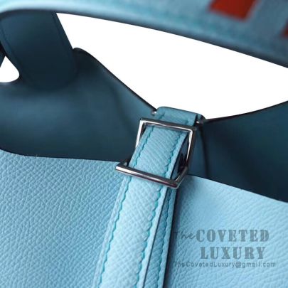 希少【HERMES】ブルー TRESSAGE PICOTIN LOCK ハンドバッグ BUYMA VINTAGE 中古 希少【HERMES】ブルー TRESSAGE PICOTIN