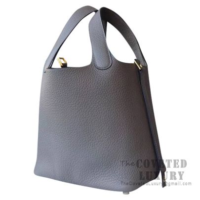 Replica Hermes Lindy 26 Handmade Bag In Gris Asphalt Clemence Leather