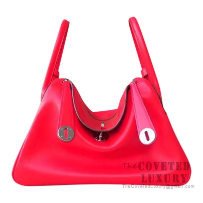 Hermes Lindy 26 Bag S5 Rouge Tomate Swift SHW