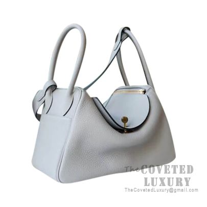 Hermes Lindy 26 Bag 4Z Gris Mouette Clemence GHW